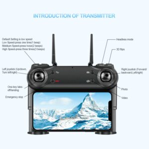 TECH RC Mini Drone con Camara y Wifi Para Ninos y Novatosf fe